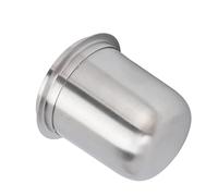 Jeffergarden Petite Tasse Doseuse, Tasse à café en Poudre en Acier Inoxydable avec Conception Mains Libres et Grande capacité pour Machines à Expresso (SILVER)