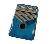 Jeffergarden Piano à Pouces Kalimba, Bois d'acajou, 17 Touches, Instrument de Musique Portable pour Enfants et Adultes, étudiez et Profitez de la Musique n'importe où (bleu royal)