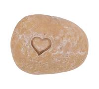 Jeffergarden Pierre Commémorative de Jardin pour Animaux de Compagnie, Pierre Commémorative de Jardin, Tombale Personnalisée pour Chat, Plaque pour Chien, en Plein Air (Love Stone Couleur Sable)