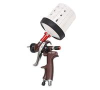 Jeffergarden Pistolet à Air comprimé Pulvérisateur de Peinture Buse de 1,3 Mm Outil de Peinture Professionnel avec Corps en Aluminium Enduit de PTFE et Tasse de 600 ML pour Les Modèles de