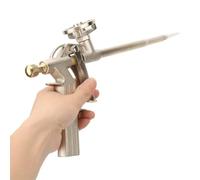 Jeffergarden Pistolet à Mousse Pulvérisateur Pistolet Distributeur de Mousse à Extensible Ergonomique Alliage d'aluminium Léger Compact pour une Pulvérisation Précise avec 2 Pistolets à 2 Tuyaux en