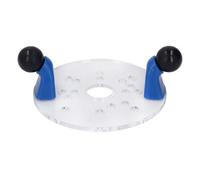 Jeffergarden Plaque de Base Universelle pour Routeur de Garniture, Plaque de Base en PVC Transparent avec Trous Pré-percés et Goupille de Centrage pour la Plupart des Routeurs de Garniture,