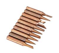 Jeffergarden Pointes à Souder en Cuivre Pur, 10 Pièces 900M Pointes de Fer à Souder Forme B K SK 0.8D 1.2D 2.4D 3.2D 1C 2C 3C avec 25 000 Points de Soudage pour Stations 936 937 938 969 8586 852D