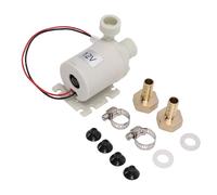 Jeffergarden Pompe de Circulation de Chauffe-eau Solaire, Pompe de Circulation d'eau DC 12 V sans Balais, 8 L Min de Tête 212 ° F, ABS Haute Température pour Système d'eau Chaude Solaire,
