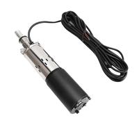 Jeffergarden Pompe de Puits Profond 12 V, Pompe à Eau Submersible en Acier Inoxydable, Levage de 30 M, Débit de 1,2 M3h, Sortie NPT 3/4 Po, avec Câble D'alimentation de 7 M, pour Panneau