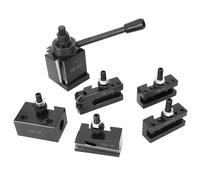 Jeffergarden Porte-outil à Piston, Acier 45, Goujon M14 | Configuration du tour à changement rapide, pièces trempées au sol, ajustement Aloris Dorian interchangeable, tours