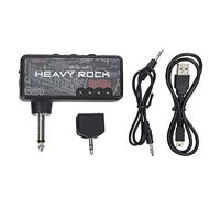 Jeffergarden Prise de Guitare électrique, Ampli de Casque de Guitare, Accessoires D'amplificateur de Casque Muet avec Prise Séparateur