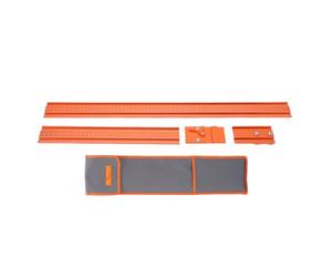 Jeffergarden Rail de Guidage de Scie à Chenilles, Règle de Clôture en Alliage D'aluminium à 90 Degrés, Guides de Routeur avec Outils de Coupe Droite pour le Travail du Bois à Double échelle
