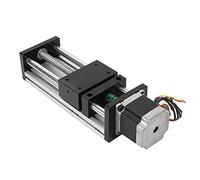 Jeffergarden Rail de Guidage Linéaire à Vis à Billes, Système de Mouvement à Double Arbre en Alliage d'aluminium avec Moteur 57 pour l'industrie de l'automatisation, Course de 200 Mm, Haute