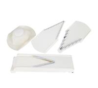 Jeffergarden Râpe Multifonctionnelle Pratique en Forme de V, tranchage avec Protège-main, Lame en Acier Inoxydable