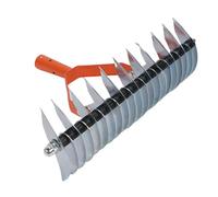 Jeffergarden Râteau Déchaumeur à Gazon avec Poignée Réglable à 3 Sections et Tête Large pour Un Enlèvement Efficace du Chaume et Un Entretien du Sol