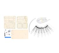 Jeffergarden Robot Building Building Toy Hydraulic Robot Bras, Modèle Jouet, Bras de Mécanique en Bois