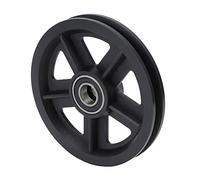 Jeffergarden Rouleau de Quincaillerie de Roue de Porte de Grange Coulissante, 2 * Rouleau avec Roulement en Acier, Matériau Pom, Résistant à l'usure, Lisse et Silencieux, Roue de Maintien pour