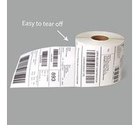 Jeffergarden Rouleau D'étiquettes D'expédition Thermiques, étiquette en Papier D' Transparente Anti-rayures, Imperméable à L'eau, Auto-adhésive, avec Adhésif Super (100x150mm 350 pièces)