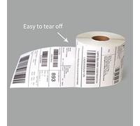 Jeffergarden Rouleau D'étiquettes D'expédition Thermiques, étiquette en Papier D' Transparente Anti-rayures, Imperméable à L'eau, Auto-adhésive, avec Adhésif Super (Rouleau de 100x150mm, 500 pièces)