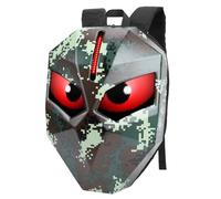 Jeffergarden Sac à Dos de Moto à LED avec Affichage Programmable, Conception de Coque Rigide 3D pour L'équitation, Les Voyages, L'école, Port de Chargement USB, Bretelles Réglables