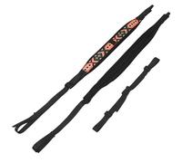 Jeffergarden Sangles D'accordéon pour Adultes, Longueur Réglable de 73 à 109cm, Ensemble de Bretelles en Cuir et Velours pour Accordéons de Basse de 16 à 120, Universel (Ethnique Géométrique)