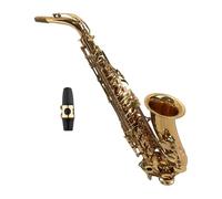 Jeffergarden Saxophone Alto Portable en Mi Bémol avec Chiffon de Nettoyage, Bec, Sangle, étui de Transport pour Débutant