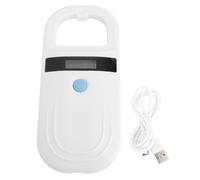 Jeffergarden Scanner de Microchip pour Animaux de Compagnie Reader D'identification Animale Portable Rechargeable 134.2 KHz Pet Microchip Scanner Support USB C et BT TRANSMISSING (White)