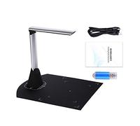 Jeffergarden Scanner Portable de Caméra de Document 5MP pour un Document D'image Papier A4 Pliable et Portable avec Lumière LED