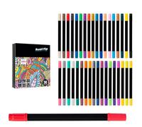 Jeffergarden Set de Marqueurs Peinture Acrylique Double Pointe, 24 (36