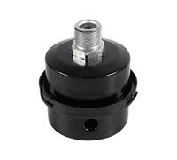 Jeffergarden Silencieux de Compresseur d'Air, Coque en Fer avec Silencieux de Filtre pour Compresseur sans, Filetage Fin de 3/8 Pouces pour la Réduction du Bruit et le Blocage de la Poussière dans