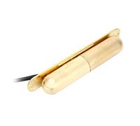 Jeffergarden Single Lipstick Pickup, 3,73 KOhm Aimant Or Métal pour (GOLD) | Conception de tube compacte de 9,8 cm, espacement des trous de vis de 9 cm, construction de boîte à cigares DIY, pièce