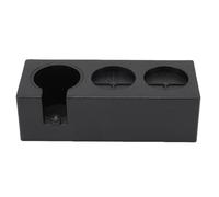 Jeffergarden Station de Bourrage, Support de Doseur de café en ABS Facile à Nettoyer avec Coussinet en Silicone Antidérapant pour Organisateur de Support de Porte-filtre à Expresso (BLACK)