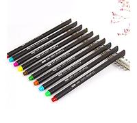 Jeffergarden Stylos Marqueurs Pinceaux 12 Marqueurs de Couleur Pointe Fine et Pointe Pinceau pour écrire un Journal, un Planificateur, un Livre de Coloriage adapté aux Artistes et aux étudiants