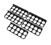 Jeffergarden Support de Câble de 1 Pouce, Organisateur de Gestion de Fil à 10 Trous, Matériau ABS pour L'installation de Cordons électriques Réseau (20PCS)