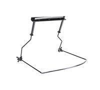 Jeffergarden Support de Manche pour Harmonica, Support Réglable en Métal pour Harmonica 10 Trous jusqu'à 14 Cm, Tubes en Caoutchouc Souple, Ajustement Stable, Contact Confortable pour la Pratique