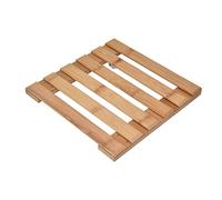 Jeffergarden Support pour Plantes à roulettes carré en Bois avec roulettes Amovibles, Robuste, mobilité Facile à 360° pour Une Utilisation Intérieure et Extérieure, 25 X 25 Cm pour Grands Pots et