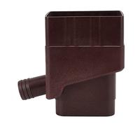 Jeffergarden Système de Collecte d'eau de Pluie de Descente Pluviale, Matériau ABS, Installation Facile pour Les Descentes Pluviales Standard, Collecte Efficacement l'eau de Pluie pour Le (Marron