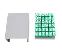 Jeffergarden Tampons de L'alphabet pour Poterie en Argile, Ensemble de Tampons avec Lettres et Chiffres Majuscules de 1/2 Pouce pour L'artisanat de Décorations D'assiettes et de Tasses