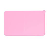 Jeffergarden Tapis de Nourriture pour Animaux de Compagnie, Tapis d'alimentation en Silicone Imperméable et Facile à Nettoyer pour Chien et Chat, Conception Antidérapante et Bords Surélevés, 18,5 X