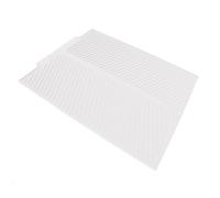 Jeffergarden Tapis de Séchage de Vaisselle en Silicone, égouttoir de Cuisine Antidérapant Résistant à la Chaleur, 19,09 X 15,94 Pouces pour les Bols de la Maison et des Animaux Domestiques (WHITE)