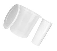 Jeffergarden Tasse à Glace Pilée, Plastique Transparent, Seau à Glace Réutilisable pour Sorbet et Smoothies, Outil de Cuisine Parfait pour un Usage Domestique