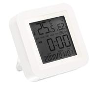 Jeffergarden Thermomètre Intelligent TH06 WIFI, Données d'observation en Temps Réel, Grand écran LCD, Alimentation USB, Capteur Intelligent, Matériau ABS de qualité, Thermomètre Hygromètre