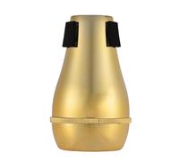 Jeffergarden Trombone Mute Abs Practice Mute Calme for Alto Tenor Assistant Idéal pour les Amateurs de Trombone (GOLD)