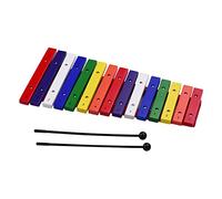 Jeffergarden Xylophone 15 Tons, Instrument de Percussion en Bois coloré, fabriqué à Partir de Bois de Naissance de Haute qualité, pour Cultiver le Talent Musical, la Reconnaissance des Couleurs, la
