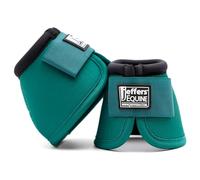 Jeffers Equine - 1 paire de cloches pour chevaux - Émeraude - Taille M - Protection des sabots absorbant les chocs - Double fermeture sécurisée - Parfaites pour les voyages, l'aiguillage