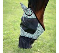 Jeffers Expression Masque anti-mouches avec oreilles et nez - Fête guépard - Cheval taille Cob - Protection UV en maille - Masque léger et respirant pour chevaux, voyage, équipement d'été, glacière et