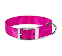 Jeffers Pet Solid Web Collier pour chien en nylon pour chiens de petite, moyenne et grande taille - Collier réglable, matériel plaqué nickel - Durable, confortable - Utilisation en extérieur