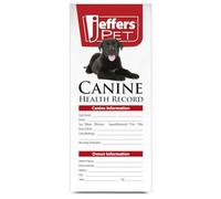 Jeffers Registre de santé canin - Carnet de suivi de santé et de suivi de santé pour les vaccinations, le traitement et le bien-être, comprend des informations sur le propriétaire, un gardien de
