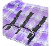 Jeffers Romper Stomper Drap en maille durable pour chevaux avec col amovible, 183 cm - Drap en maille textilène respirante et résistante - Protection UV et insectes, couverture de pluie d'été - Violet