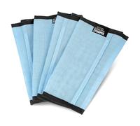 Jeffers Romper Stomper Lot de 4 bottes anti-mouches pour chevaux Bleu clair Taille M - Bandes de jambe en maille respirante pour la protection des insectes, accessoires stables pour la participation