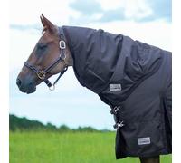 Jeffers Romper Stomper - Tapis de cou marron, taille L, équipement pour cheval imperméable 1680D, rembourrage en polyéthylène 0 g, paire parfaite pour draps de pluie et couvertures, protection ultime