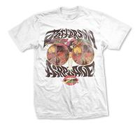 Jefferson Airplane T-shirt Lèvres Unisexe Blanc XXL – Rocks Off