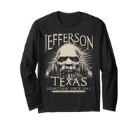 Jefferson Texas Bigfoot 1841 Sasquatch Ivoire Art Manche Longue