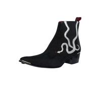 Jeffery West Pour des hommes Bottines Chelsea Crell en serpent, Noir